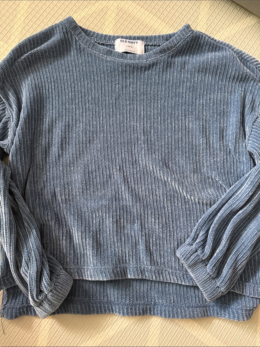 Old Navy Dusty Blue Ribbed Pullover Sweater